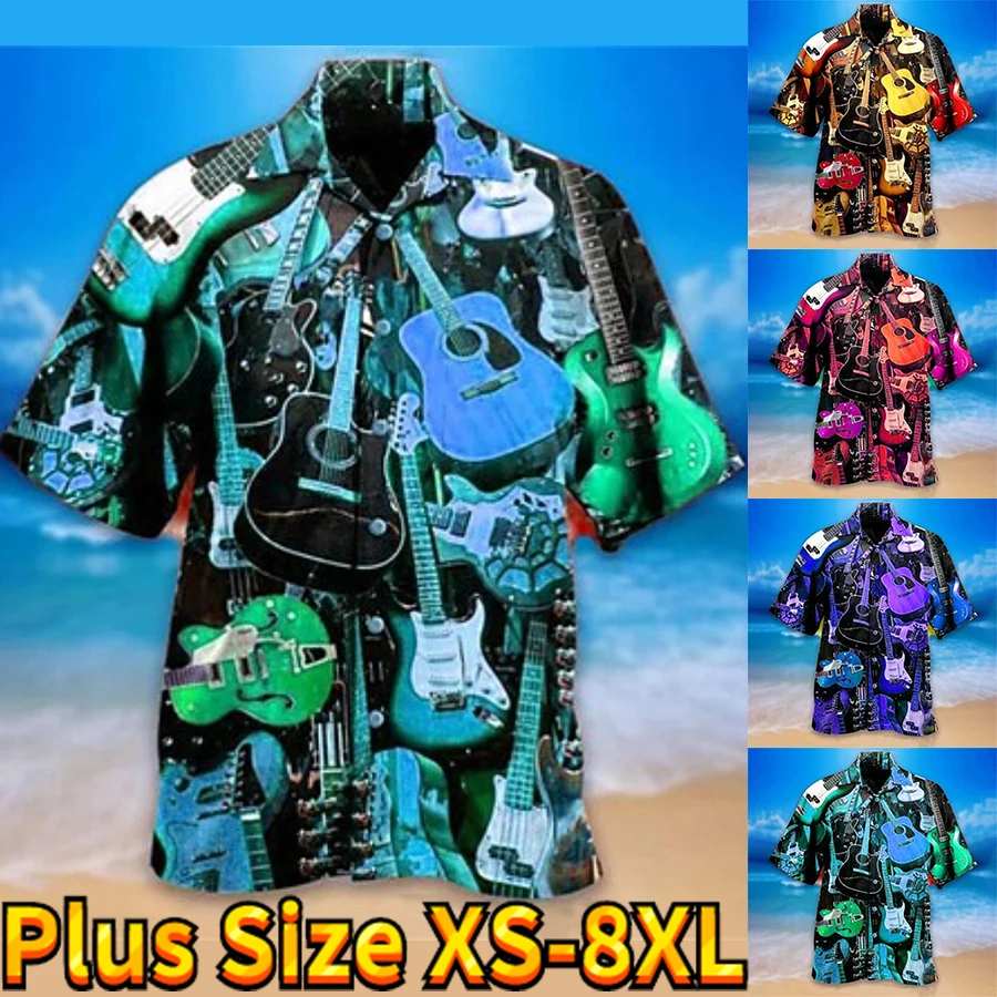 

2023 Men's Shirt Street Style Retro Art 3d Print Pattern Men's Shirt Retro Hawaiian Shirt Men's Street Short Sleeve Loose Shirt