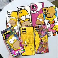 cool anime simpsons case for samsung galaxy a52 a12 a51 a53 a71 a21s a32 a22 a31 a72 a11 a02s a13 a73 a41 a33 soft phone cover