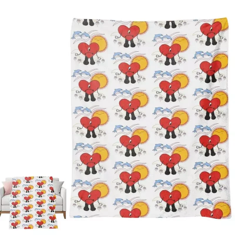 

Одеяло с холстом Un Verano Sin Ti Singer, плюшевое покрывало с принтом, плед для спальни, портативное одеяло, теплое постельное белье