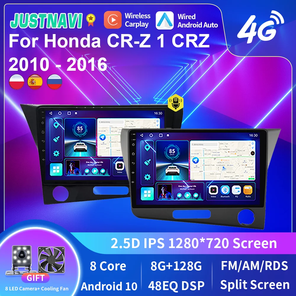 

Автомобильный радиоприемник JUSTNAVI AI Voice Android 10,0 для Honda Stream 2000-2006, мультимедийный плеер, видео, CarPlay, GPS-навигация, DSP No 2din