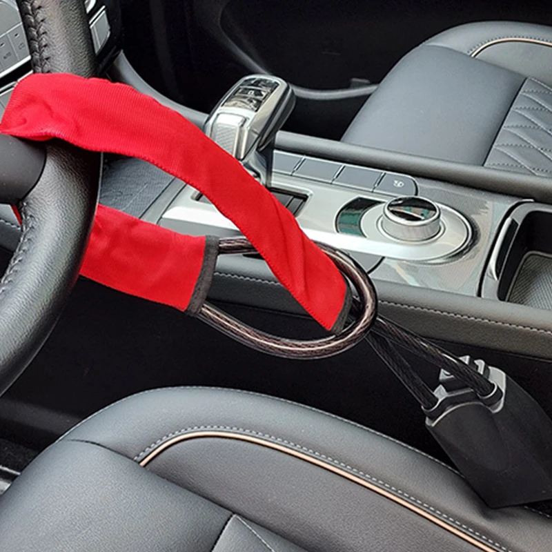 Steering Wheel Lock Universal Car Anti Theft Security Alarm - View #9