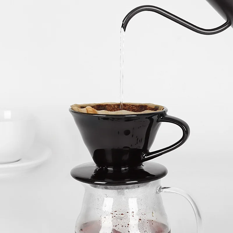 Кофейный фильтр V60 керамический с узором в виде спирали одно отверстие