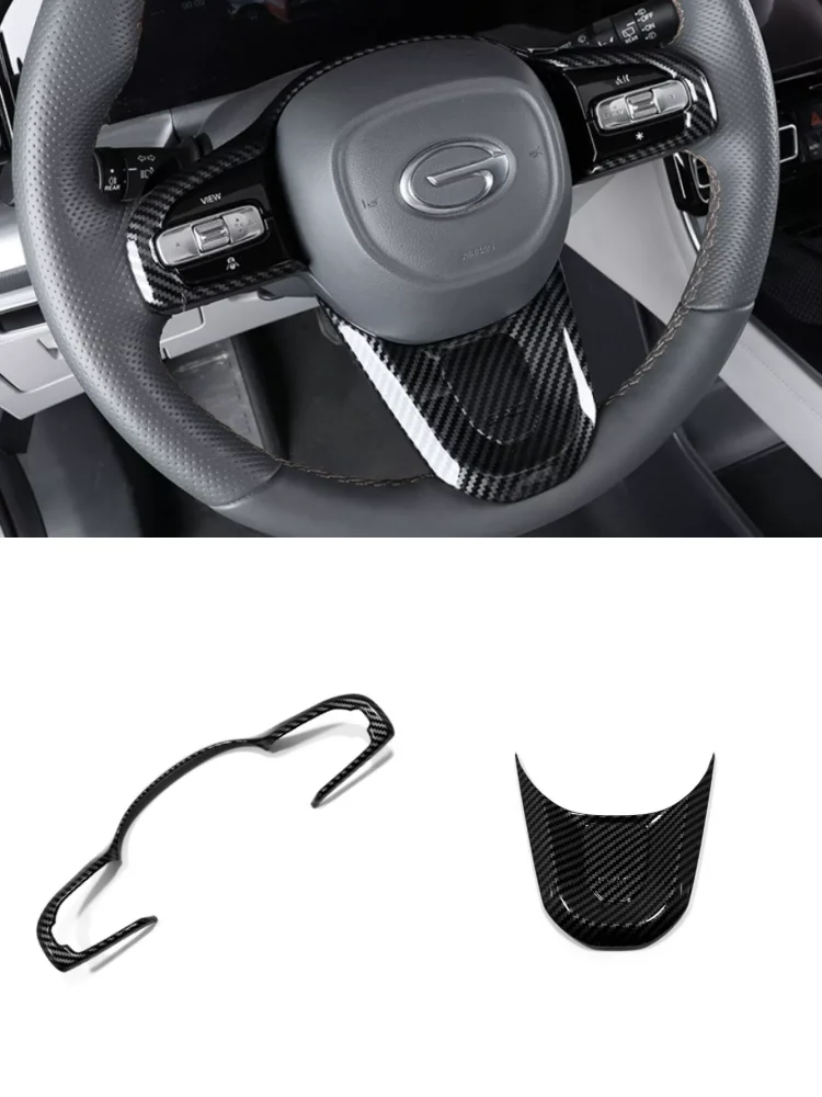 

Для Trumpchi GAC GS8 2022 2023, левый руль ABS, аксессуары для интерьера, декоративная рамка рулевого колеса автомобиля, накладка