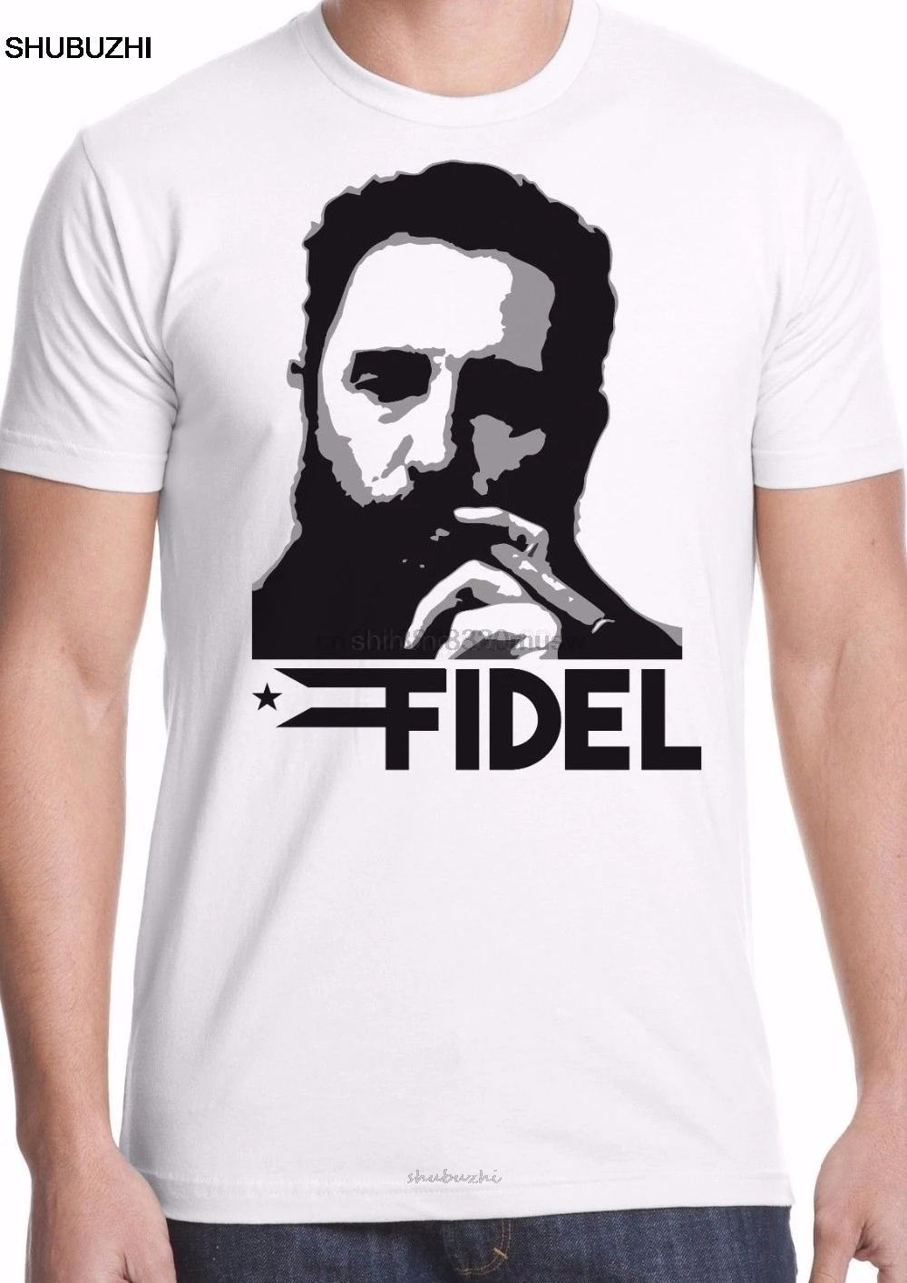

O-Neck Tee Shirt Adults Casual Tee Shirt Fidel Castro T-Shirt Cuba Rip Revolution Communist Che Guevara male T shirt