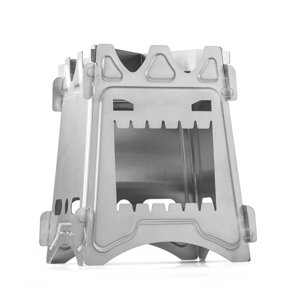 

Camping Stove Stainless Steel Backpacking Stove Potable Wood Burning Stoves for Picnic BBQ Camp Hiking