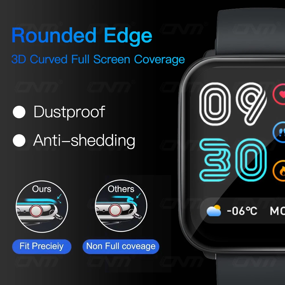 5D Полноэкранный протектор для Mibro C2 X1 A1 Lite цветной воздушный Смарт-часы Защитная