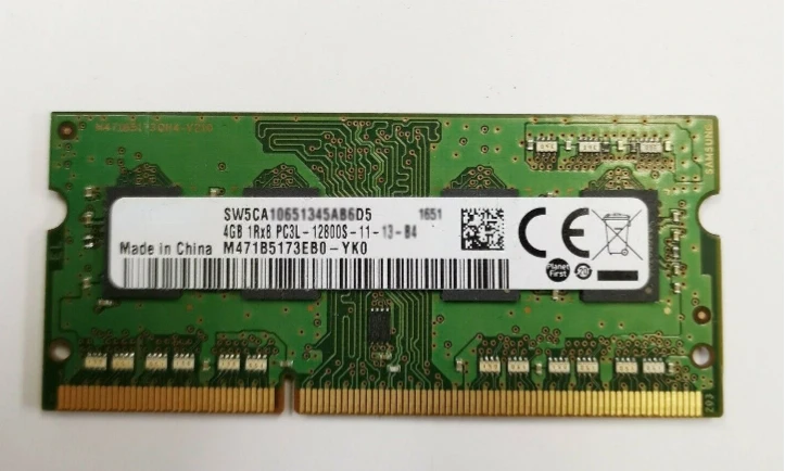 

Панель памяти для ноутбука RAM DDR3L 4G 1600 низкое напряжение M471B5173EB0-YK0