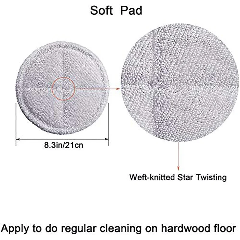 Сменные подушечки для чистящей швабры 4 шт. совместимые с подушечками Bissell Spinwave