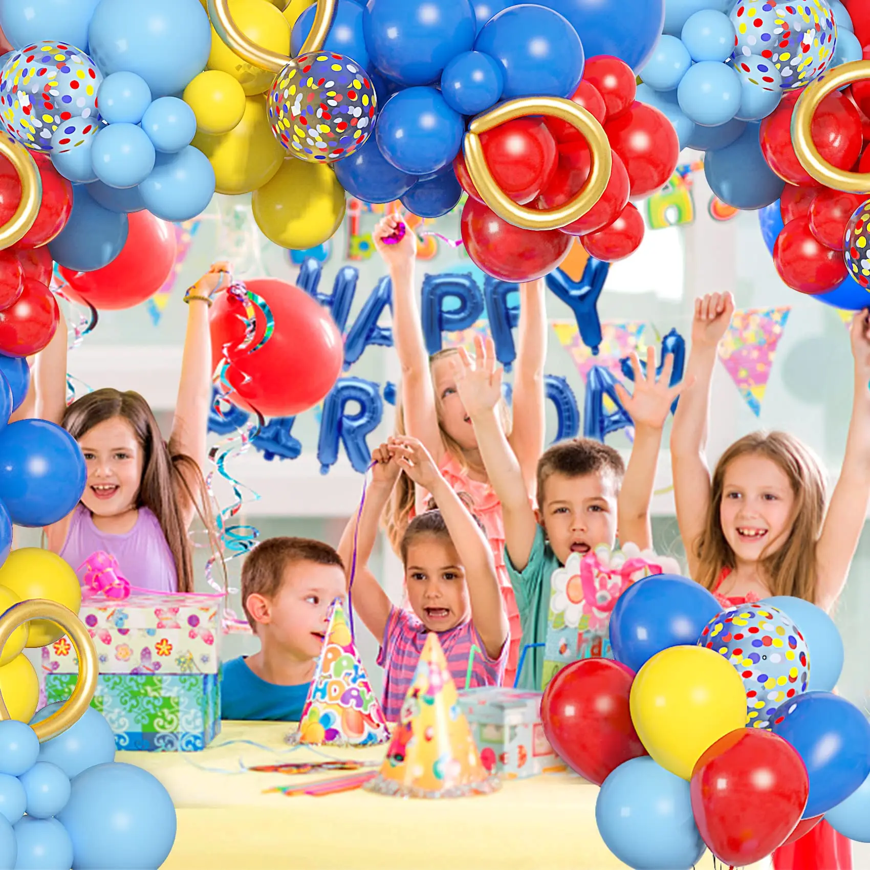 Набор воздушных шаров RENYUAN радужная тематика