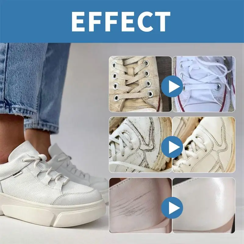 

White Shoe Cleaning Cream Multi Functional Cleaning 260g White Shoe Cleaning Cream Brightening Sneaker Cleaner For White Shoes