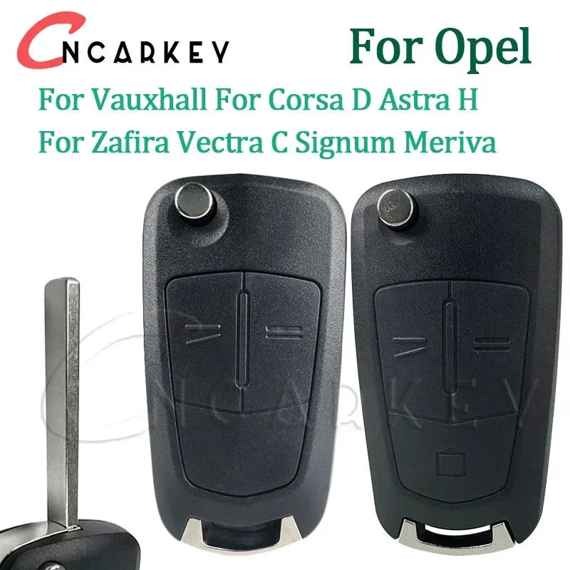 Для Opel для Vauxhall Corsa D Astra H Zafira Vectra C Signum Meriva 23 BT Flip Remote Car Key Fob Замена чехла