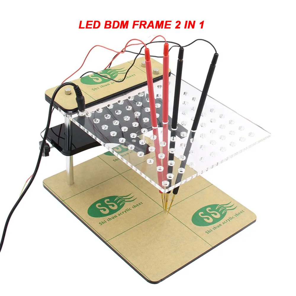 

LED BDM-рамка 2-в-1 KESS KTAG FGTECH V54: Полный Комплект Адаптеров Для Программирования ЭБУ, BDM-таблица