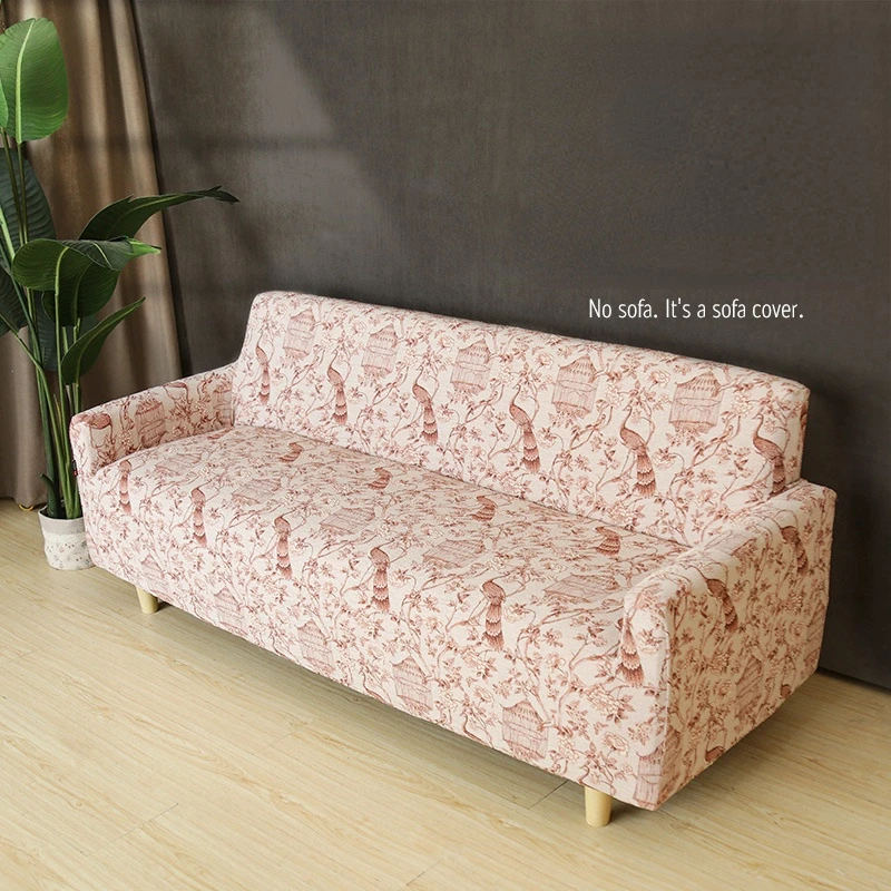 

Plant Bird Pattern Sofa Cover Slipcovers Elastic All-inclusive Couch Case for L Shape Sofa Custom Strech Couch Covers High Grade