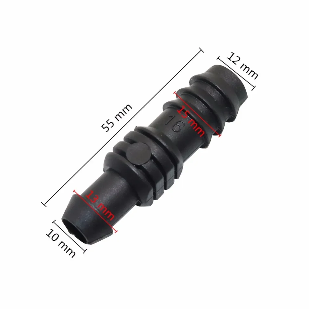 

50pcs 12mm to 16mm barbed Straight Hose Connector garden water quick coupling plastic hose fittings gardening plumbing tools