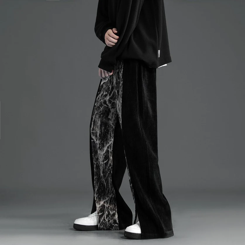 

2022 Men's Corduroy Casual Elastic Pants Spring New Style Business Fashion Stretch Regular Fit Trousers Male Brand Clothes G10