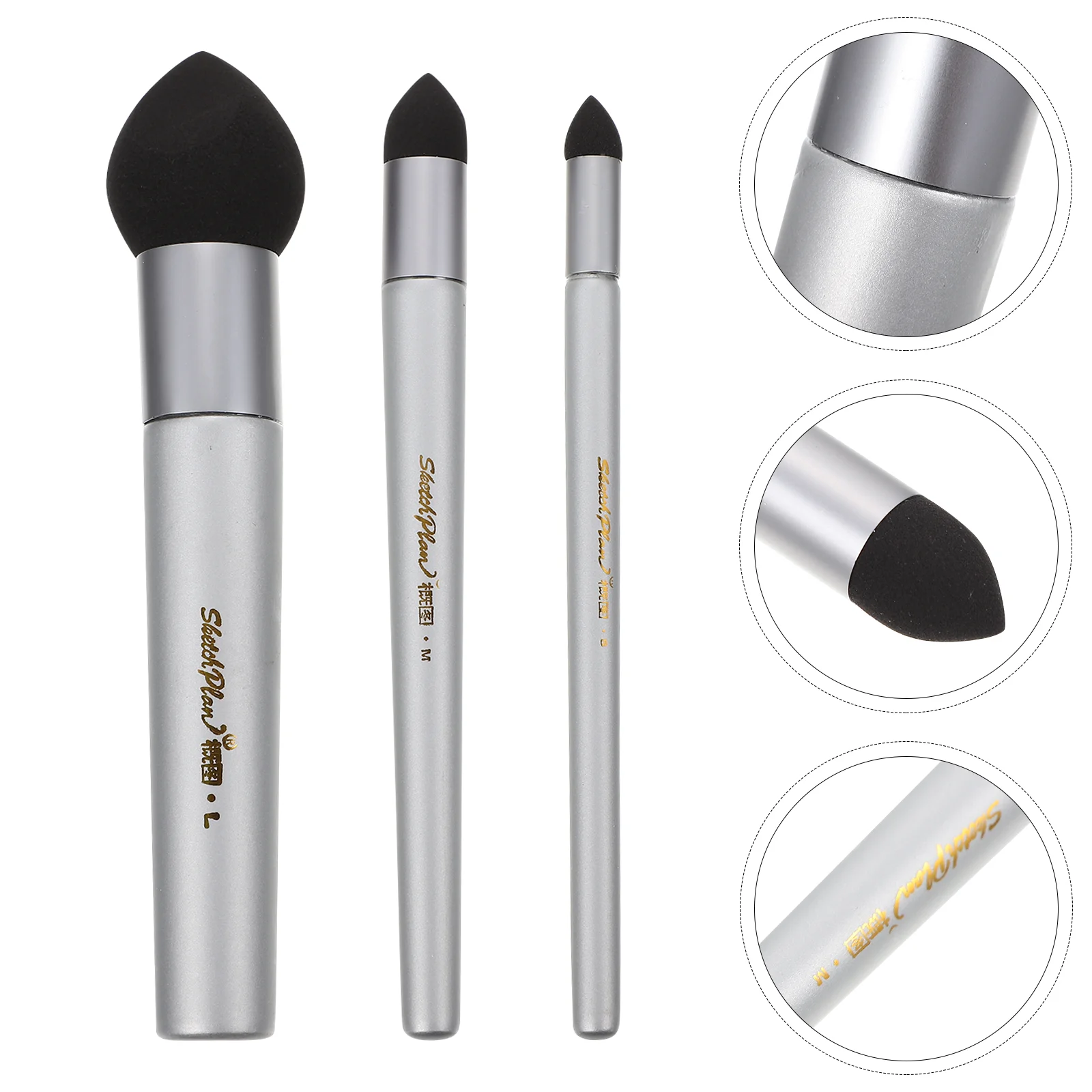

3 PCS Pen Paper Sketch Gray Surface Paint Tools Highlight Smudge Plastic Replacement Wiper