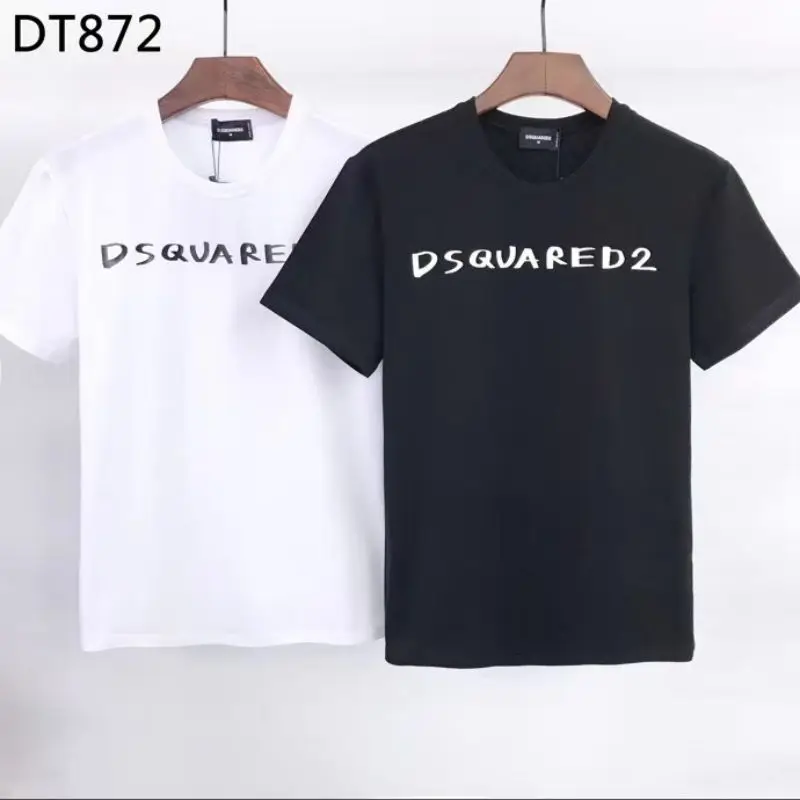 

Мужская Летняя модная футболка DSQUARED2 с коротким рукавом, уличные Топы DT872