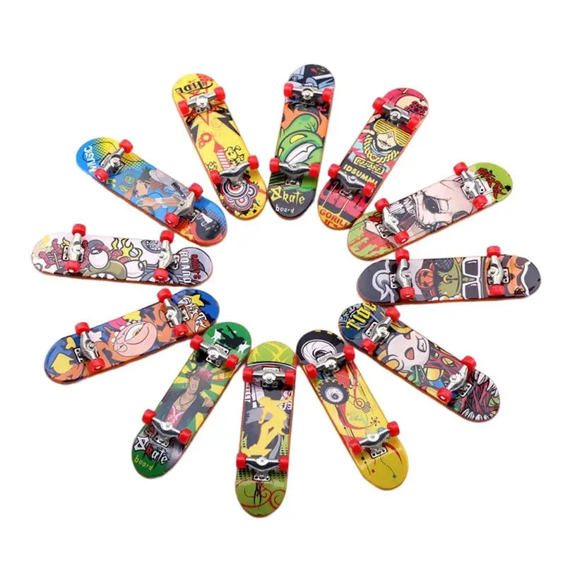 

Набор пальцевых скейтбордов пальцевые скейтборды для детей 12 шт. мини скейтборд Фингерборды пальцевые детские подарки для детей пальцевые