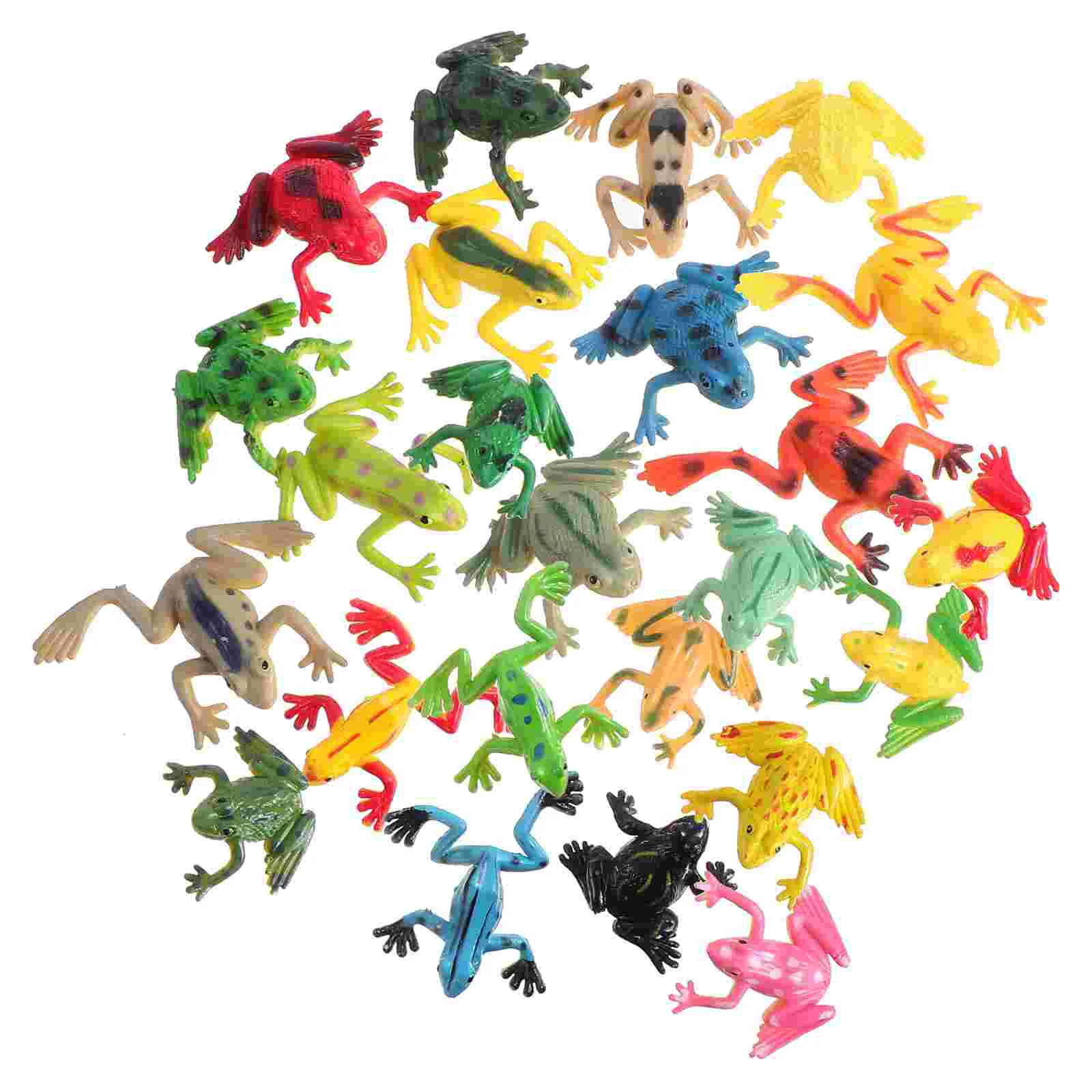 

24 Pcs Mini Little Frog Model Child Animal Toys Fish Tank Ornament Pvc Artificial Frogs