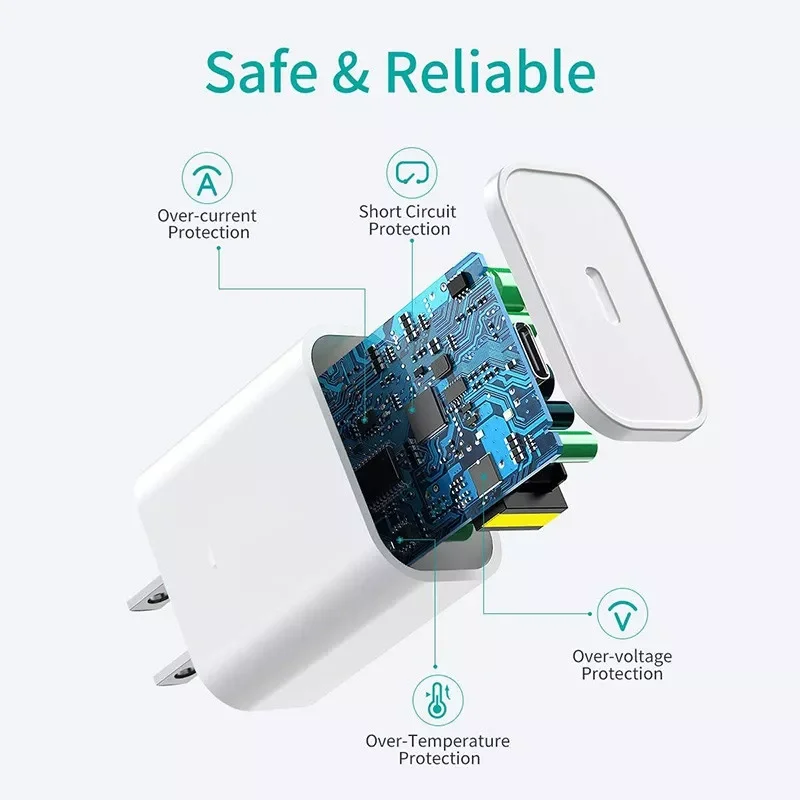 

PD Fast Charging Usb C Charger For Apple iphone 12 Pro MAX 12 Mini 11 Xs PD Charger For AirPods Max iPad air 4 2020 iPad Pro