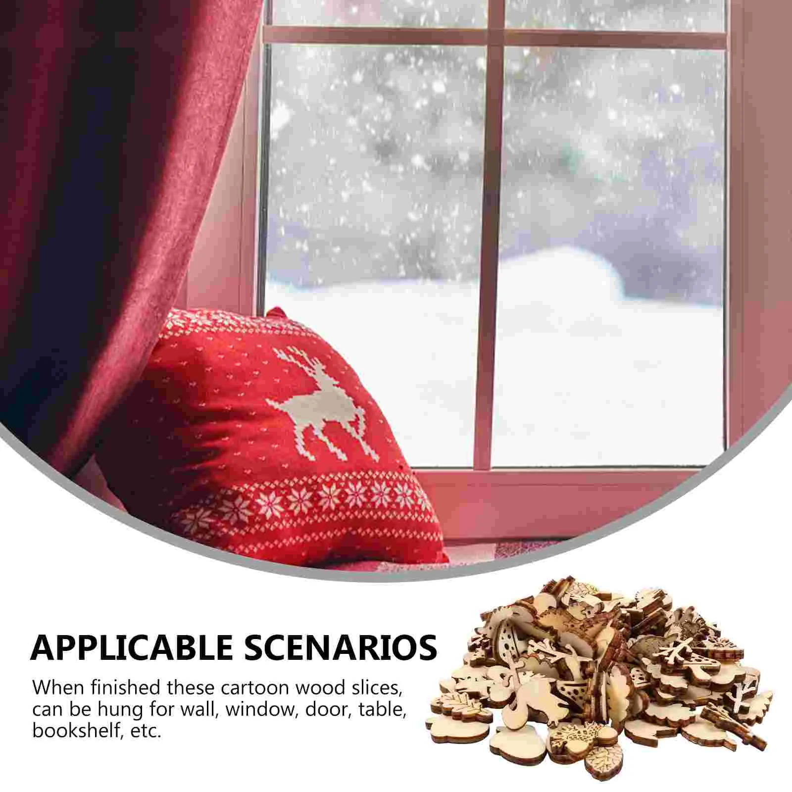 200 шт. этикетка лесной ветер деревянные чипсы детские украшения мини-животные