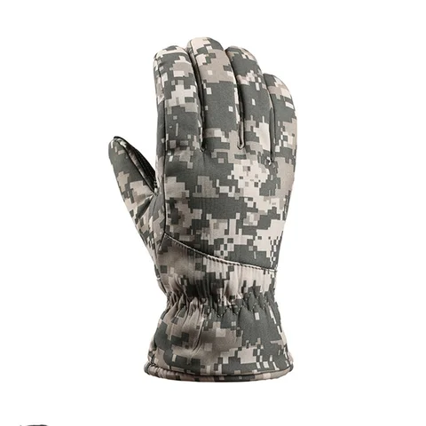 Перчатки мужские тактические, водонепроницаемые спортивные перчатки с камуфляжным принтом для сенсорных экранов, для лыж и зимних походов