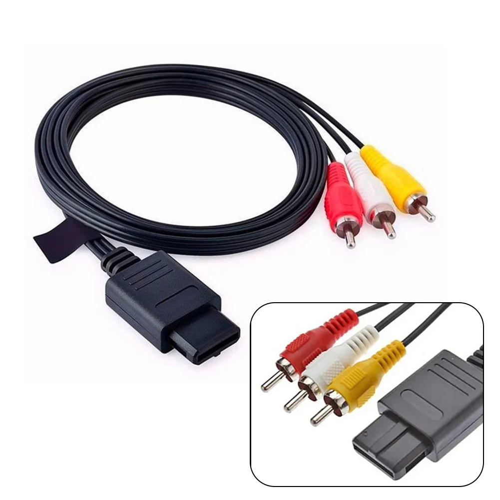 

AV Video Audio Cable Lead Wires For N64 Gamecube System NGC GC Audio Cable Lead High Quality Accessories