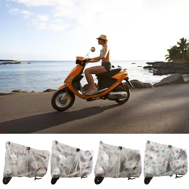 

Motorcycle Rain Cover Waterproof All Season Dustproof Protective Outdoor Indoor Scooter Wear Resistant Fabric Motorbike Covers
