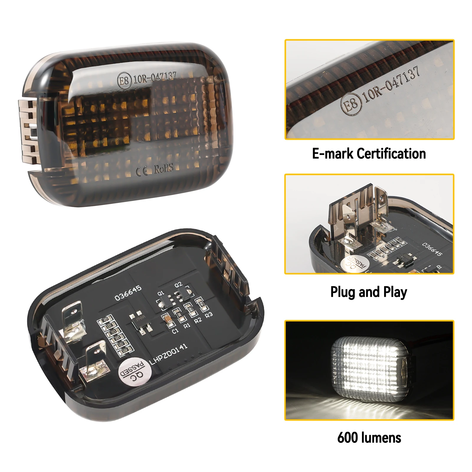 Фото 2 шт. грузовых фонаря для Ford Transit 150 250 350 HD 2015-2024, Transit Connect 2014-2023, E-Transit 2022-2024, фонарь для фургона. №4