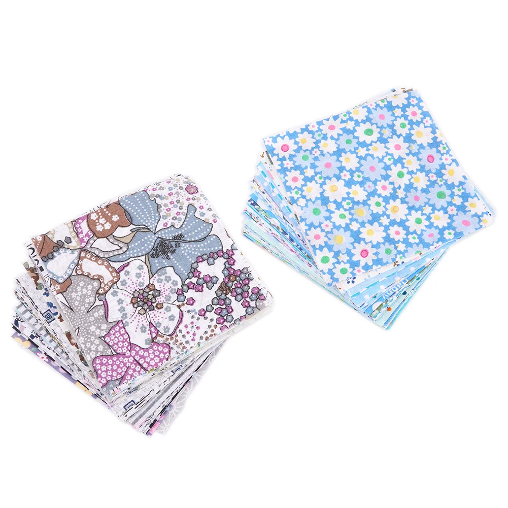 Пучок ткани для шитья 10*10 см 100 шт. разные цвета хлопковые поделки сделай сам