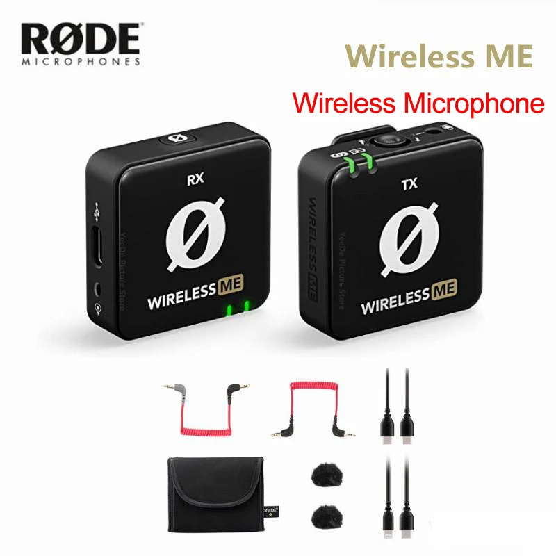 

Rode Wireless ME Wireless Lavalier Clip-on Wireless Microphone System RX TX Transmission Microphone for Phone DSLR Cameras