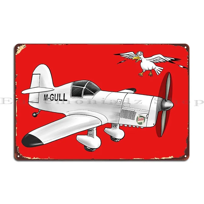 Percival Mew Gull мультфильм искусство металлический знак таблички для кинотеатра