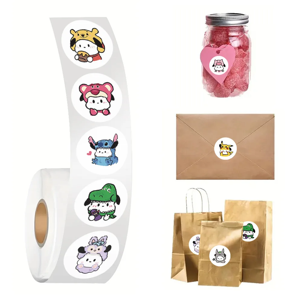 500 шт./рулон наклейки для ноутбука из ПВХ