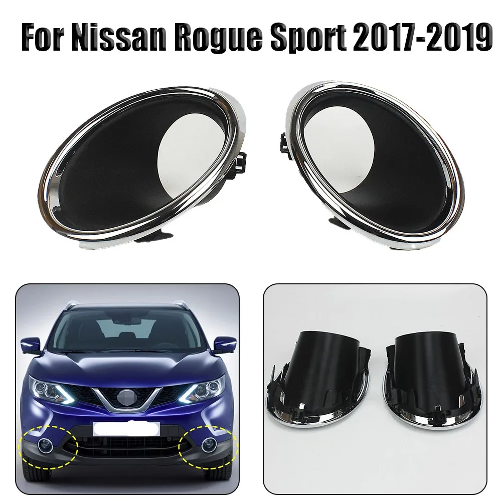 

Front Bumper Grille Fog Light Bezel Decor Cover Right+Left Side 62256-6MA0A 62257-6MA0A Accessories 2017 2018 2019