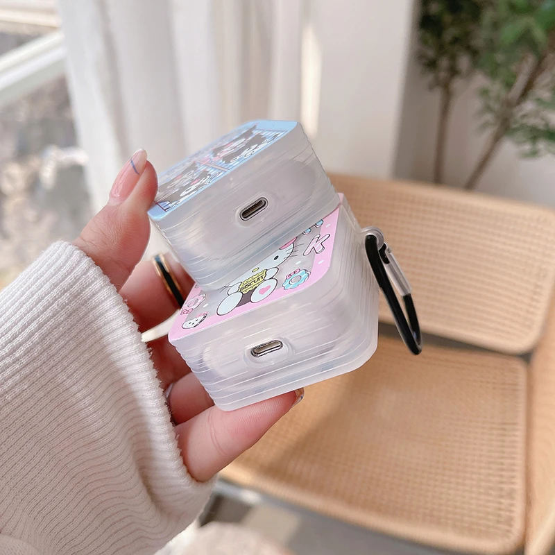 Чехол для наушников Hello Kitty Kuromi милый мягкий чехол с японским мультяшным рисунком