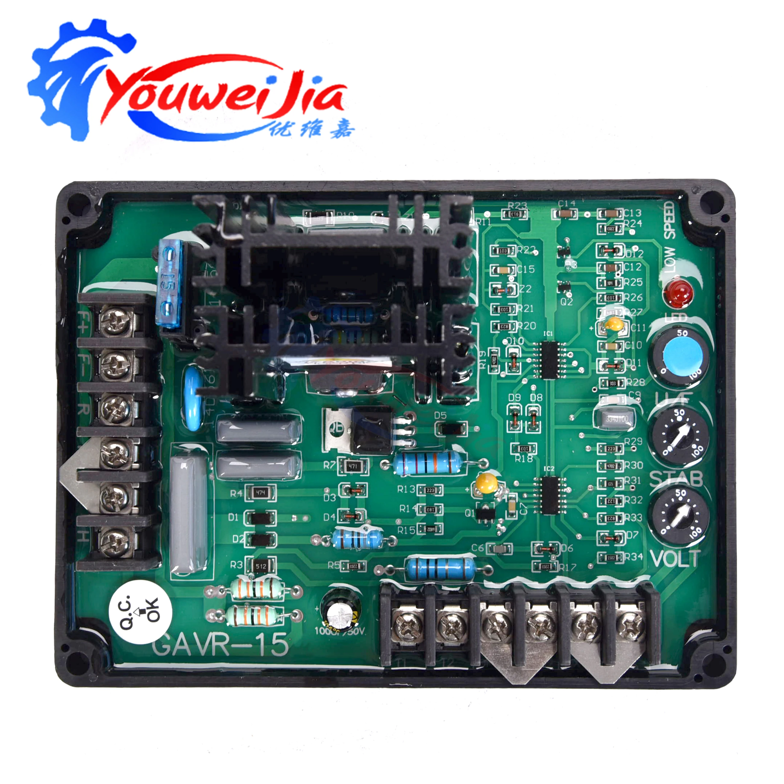Фото GAVR-15B gavr15b Универсальный AVR для бесщеточного дизельного генератора 15A Автоматический регулятор напряжения Купон и комплект скидок xeon №5