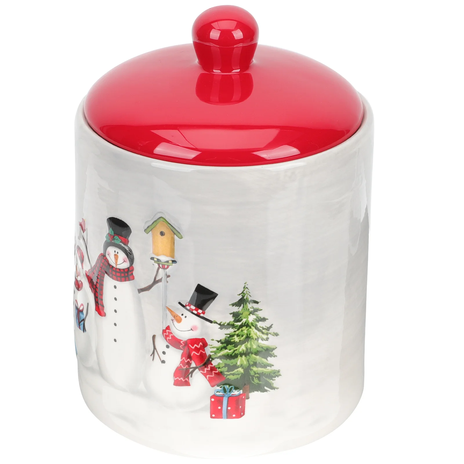 

Jar Candy Ceramic Cookie Christmas Jars Canistercontainer Tea Snowmanbiscuit Holiday Storage Lid Coffeekitchen Party Containers