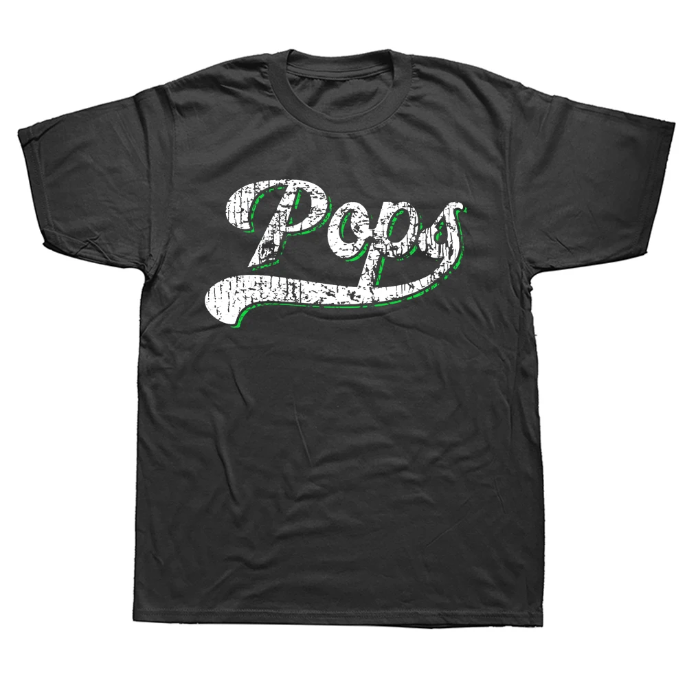 

Funny Vintage Father's Day Pops T Shirts Graphic Cotton Streetwear Short Sleeve Birthday Gifts Daddy T-shirt Mens Clothing