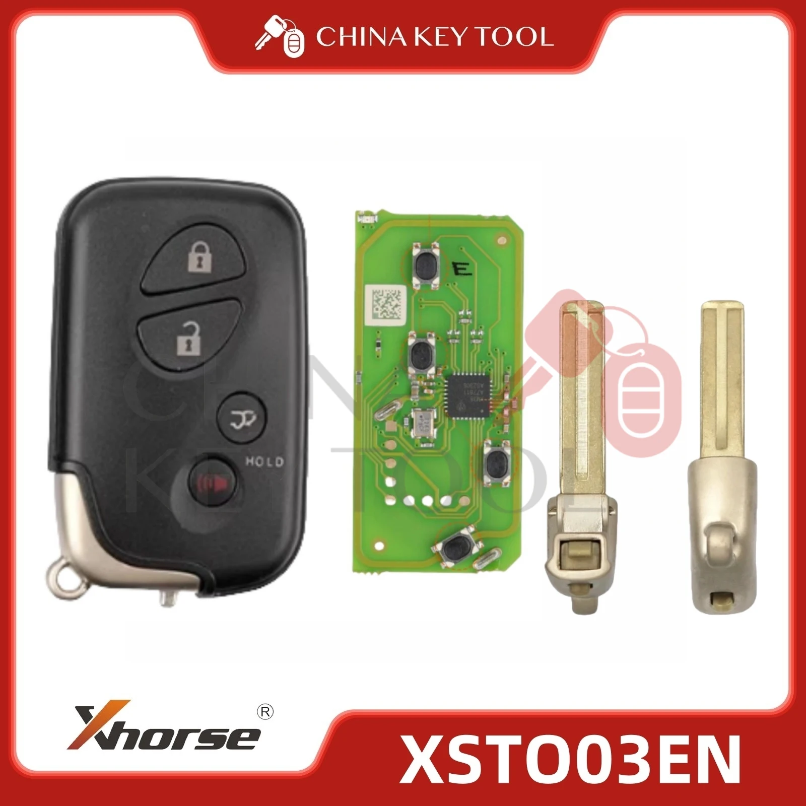 

Универсальный умный дистанционный ключ Xhorse VVDI 4D XM38 XSTO03EN для Lexus, поддержка обновления, глобальная версия с логотипом