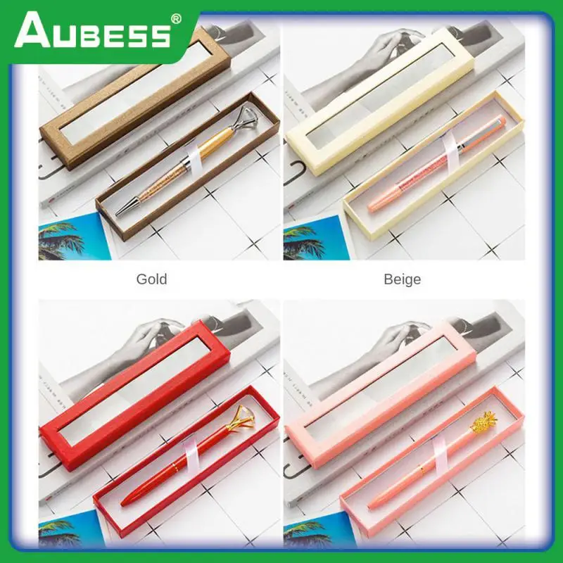 

Transparent Simple Pen Box Creative Pencil Case Neutral Pen Box Fashionable Interior Texture Delicate Beautiful And Practical