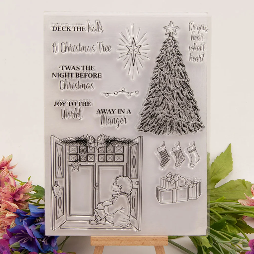 

1pc Rubber Stamps Clear Cling Seal Sheet for Diary DIY Decoration Making Craft