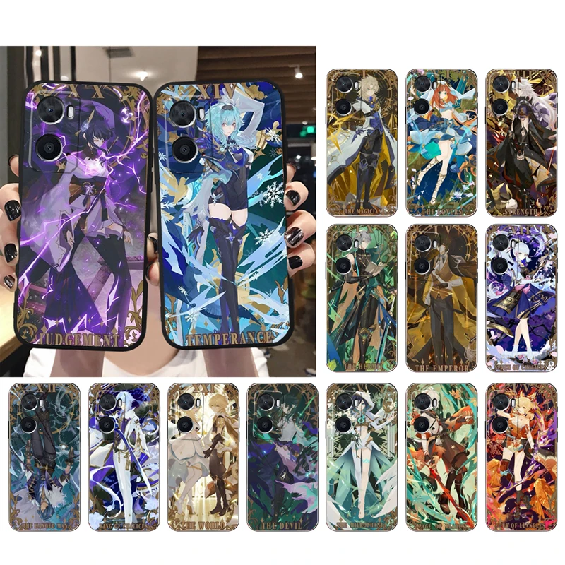 

Genshin Impact Phone Case for OPPO A77 A57 A57S A78 A96 A91 A54 A74 A94 A73 A52 A53A53S A15 A16 A17 Funda