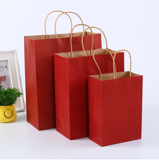

candy color gift bag paper bag ins milk tea clothing shoes shopping bags
