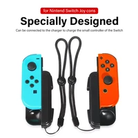dobe joypad charging grip for nintend switch controller joy con gamepad charger dock indicator type c cable 2pc game accessories