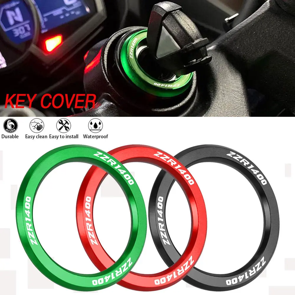 

Motorcycle Case Ignition Switch Keys Cover Protection For Kawasaki ZZR1400 ZZR 1400 2012 2013 2014 2015 2016 2017 2018 2019-2023