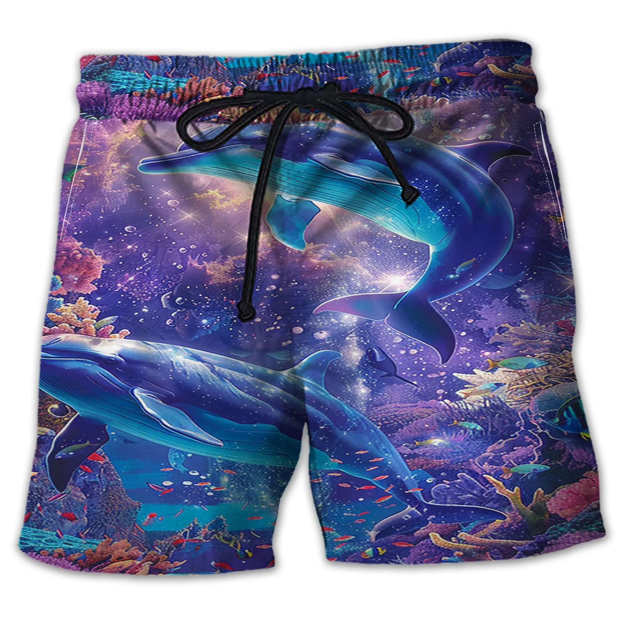 Фото New Ocean Shark Dolphin 3D Print Beach Shorts Men Swimwear Oversized Surfing Board Pants Hawaiian Swimsuits Trunks Kids Clothing №5
