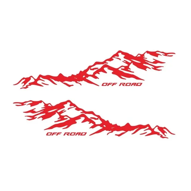 

2 шт. внедорожная горная графическая автомобильная наклейка для Hilux Tundra Tacoma Maxus T60 T70 пикап после задней части виниловых аксессуаров