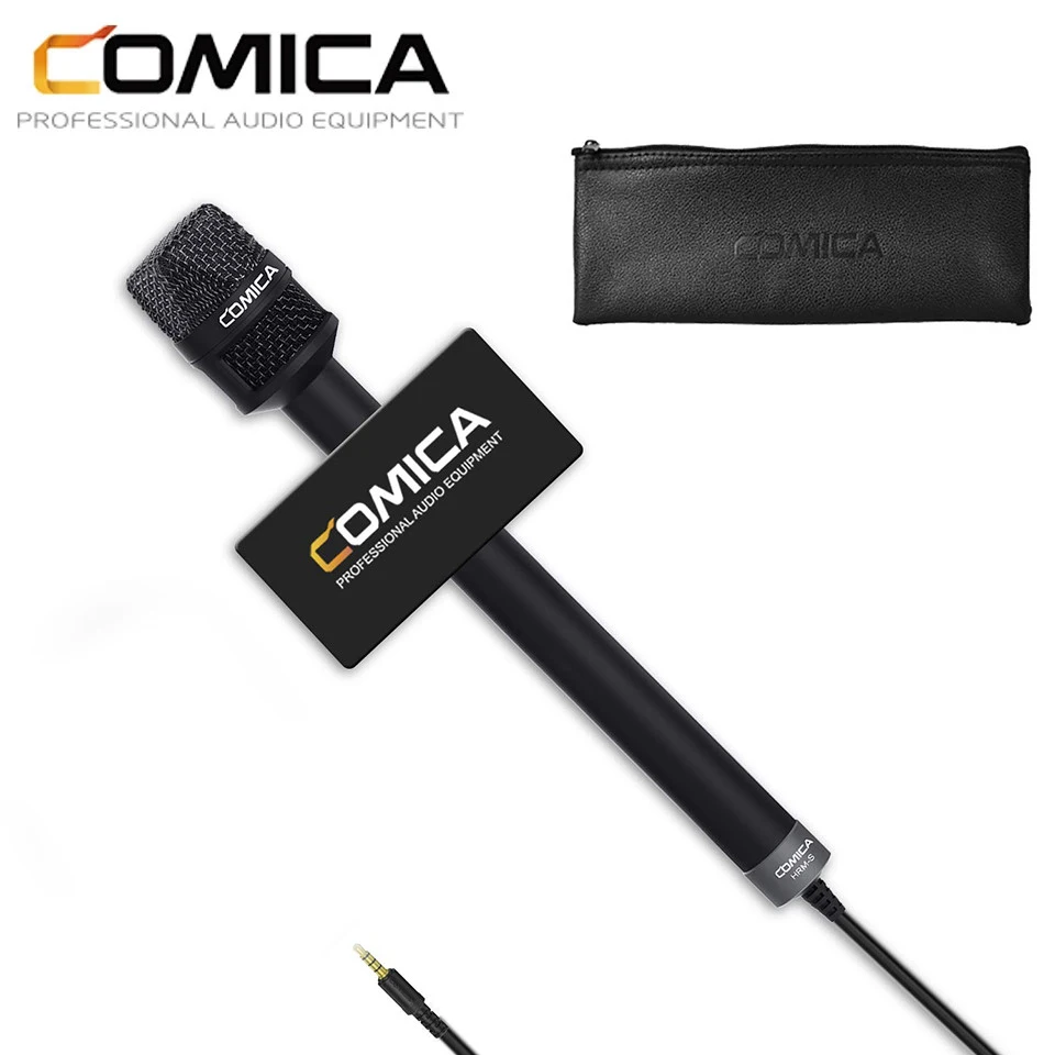 

Comica HRM-C/HRM-S Handheld Dynamic Omni Microphone XLR Interview Mic for DSLR Cameras Camcorder Smartphone Report Presentation