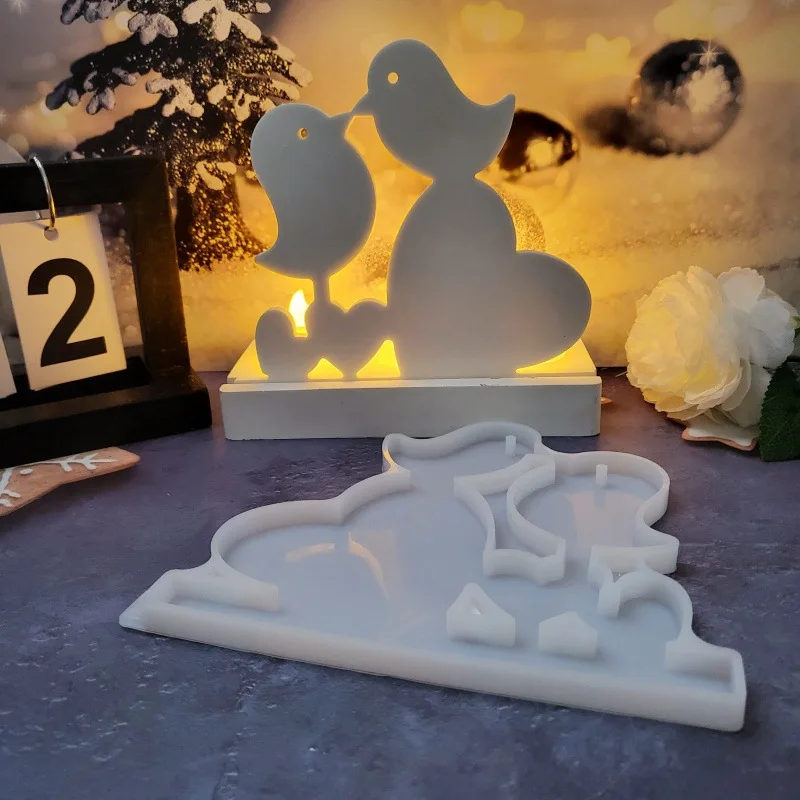 Силиконовая форма сделай сам для двух птиц