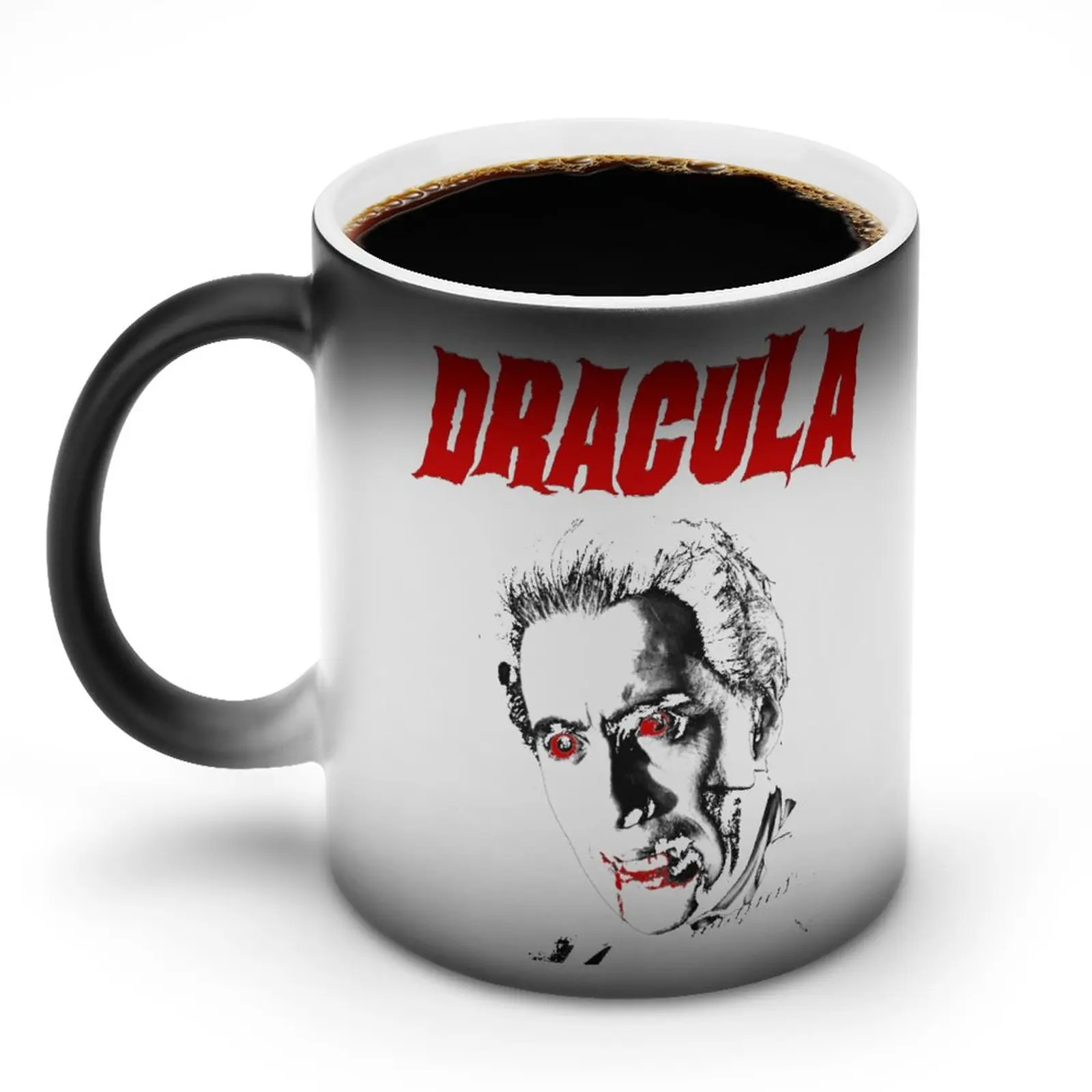 Horror of Dracula Mug Dracula Horor  Goth That Changes Color Cheap Mug Cute Pottery Chat Cups